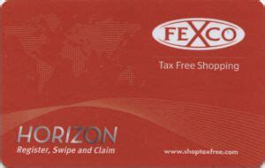 fexco horizon tax free card.